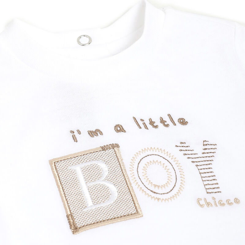 Boys Medium Natural T-shirt with Short Pants image number 4